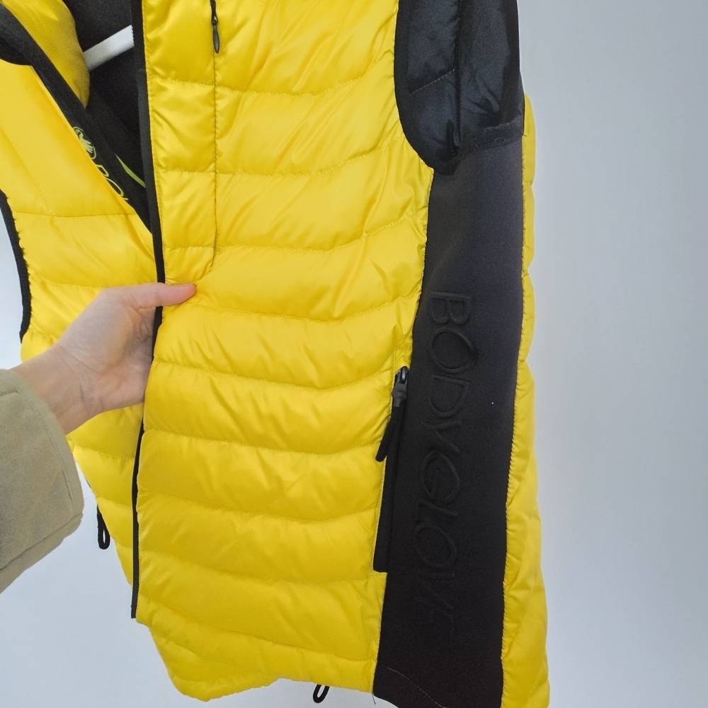 Body Glove Yellow and Black Men's Down Puffer Winter Vest Medium - Picture 7 of 8